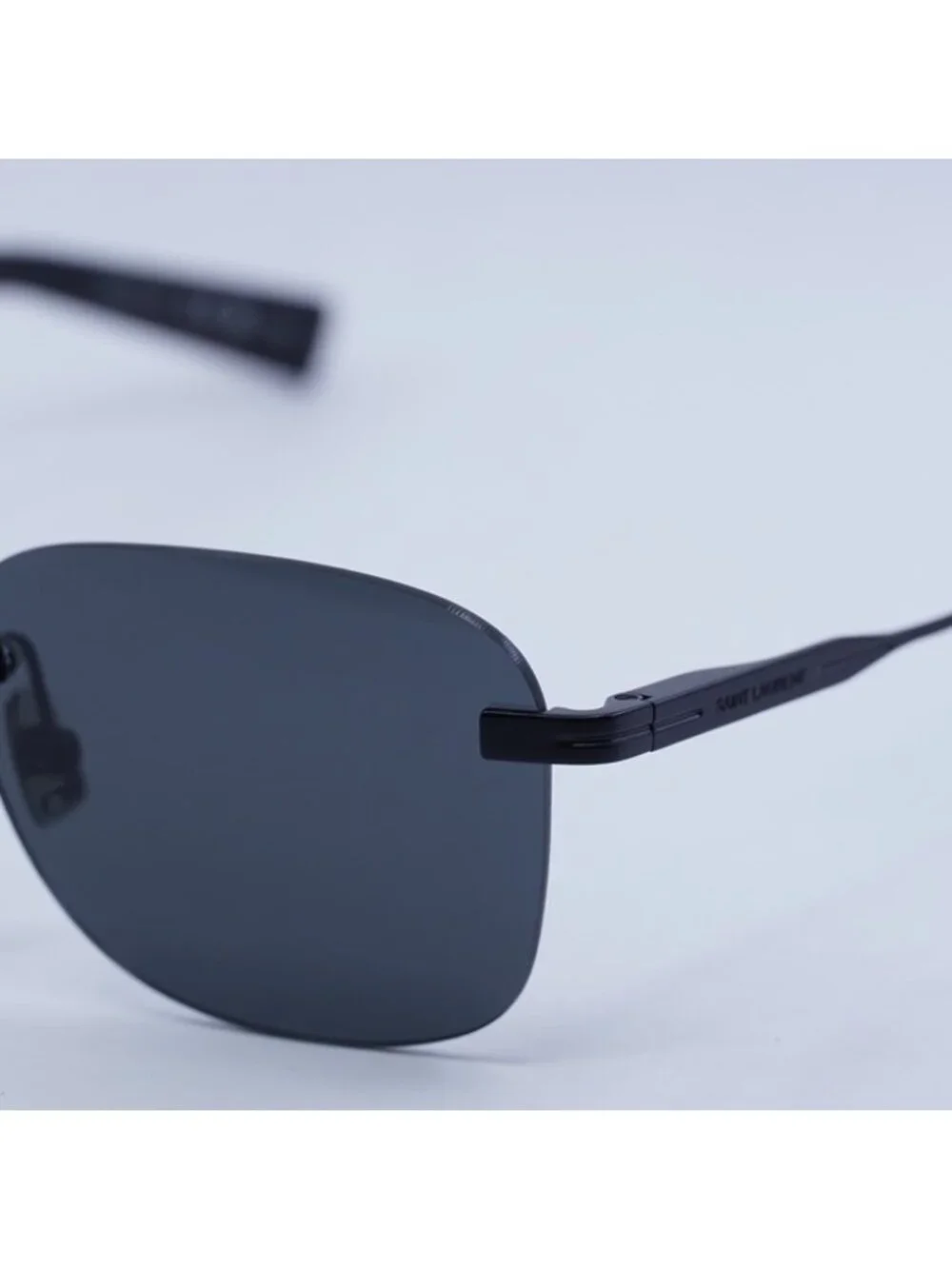Saint Laurent SL744 001 Sunglasses Black Square Frame, Black Lenses